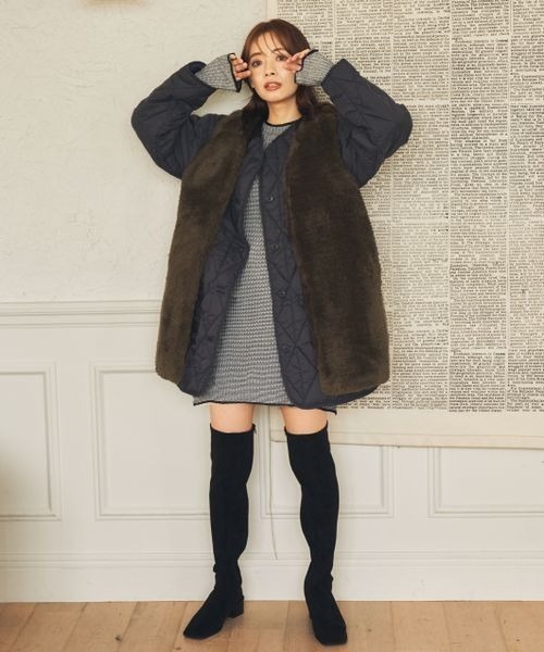 mysty woman(ミスティウーマン)の「美脚ニーハイブーツ 347109(ブーツ・レディース・ブラック/その他・MEDIUM/LARGE)」の17枚目の写真