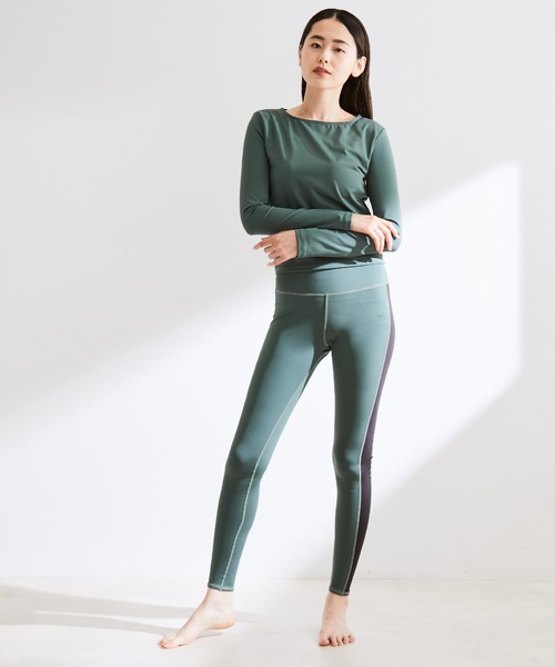 NERGY(ナージー)の「【UV&水陸両用】メッシュ切替スポーツレギンス(レギンス/スパッツ・レディース・ブラック/ダークグリーン・S/M/L)」の18枚目の写真