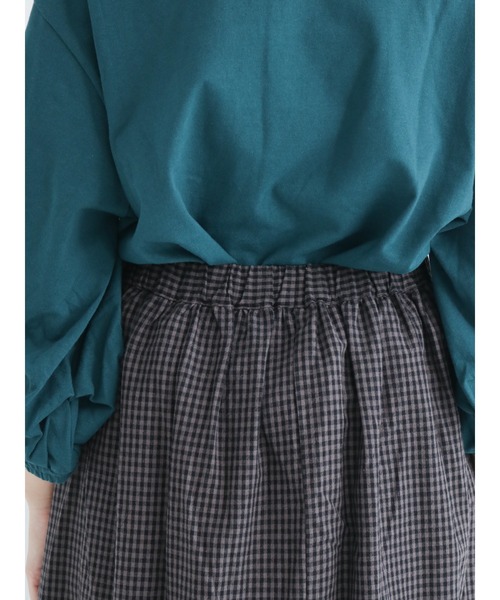 Samansa Mos2(サマンサ モスモス)の「◎ギンガムチェックスカート(スカート・レディース・チャコール/ベージュ/ブラック・フリ-)」の9枚目の写真