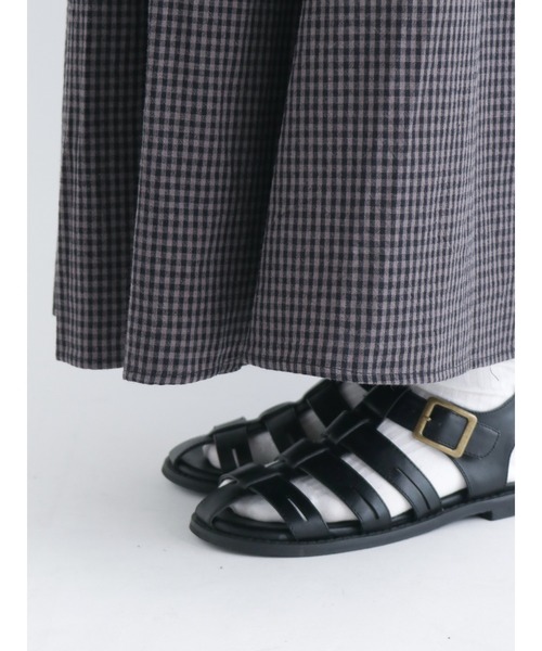 Samansa Mos2(サマンサ モスモス)の「◎ギンガムチェックスカート(スカート・レディース・チャコール/ベージュ/ブラック・フリ-)」の12枚目の写真