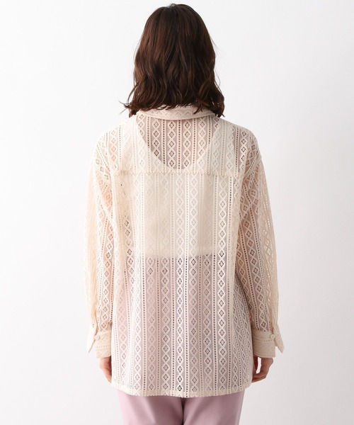 LEPSIM（レプシィム）の「マタニティ／レースシャツ長袖　298684（マタニティウェア/グッズ・レディース・オフホワイト/ブラック・FREE）」の18枚目の写真