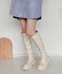 AS KNOW AS plus | ♪ストレッチロングブーツ　【2022AWアイテム】(ブーツ)