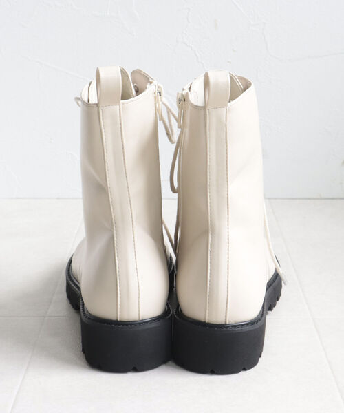 PANIER（パニエ）の「【PANIER/パニエ】レースアップミドルブーツ（ブーツ・レディース・ブラック/アイボリー・24.5/23.5）」の11枚目の写真