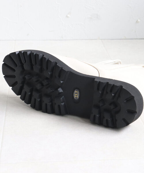 PANIER（パニエ）の「【PANIER/パニエ】レースアップミドルブーツ（ブーツ・レディース・ブラック/アイボリー・24.5/23.5）」の10枚目の写真