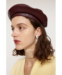 FAUX LEATHER BERET フォレザー ベレー