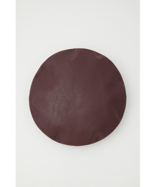 SLY(スライ)の「FAUX LEATHER BERET フォレザー ベレー(ハンチング/ベレー帽・レディース・バーガンディー/ブラック・FREE)」の12枚目の写真