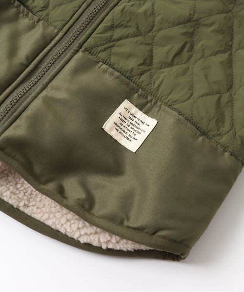 BREEZE（ブリーズ）の「リバーシブルキルトジャケット（その他アウター・キッズ・ブラック/カーキ/レインボー・110/120/80/140/90/130/100）」の15枚目の写真