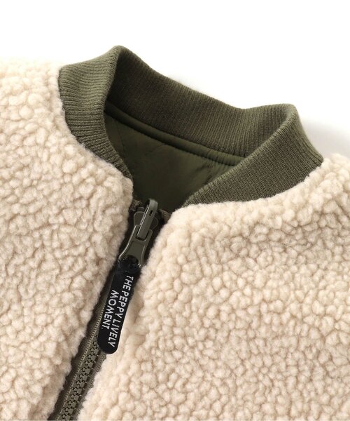 BREEZE（ブリーズ）の「リバーシブルキルトジャケット（その他アウター・キッズ・ブラック/カーキ/レインボー・110/120/80/140/90/130/100）」の8枚目の写真