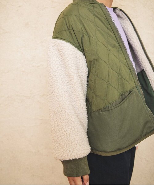 BREEZE（ブリーズ）の「リバーシブルキルトジャケット（その他アウター・キッズ・ブラック/カーキ/レインボー・110/120/80/140/90/130/100）」の17枚目の写真