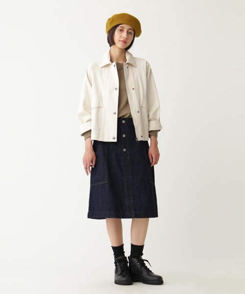 MHL.(エムエイチエル)の「CANTON DENIM(デニムスカート・レディース・インディゴブルー・27/26/28)」の9枚目の写真