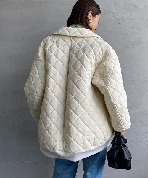 THE SHINZONE（ザ　シンゾーン）の「[THE SHINZONE/ザ シンゾーン] PUFFY キルティングジャケット（その他アウター・レディース・カーキ/アイボリー・34）」の7枚目の写真