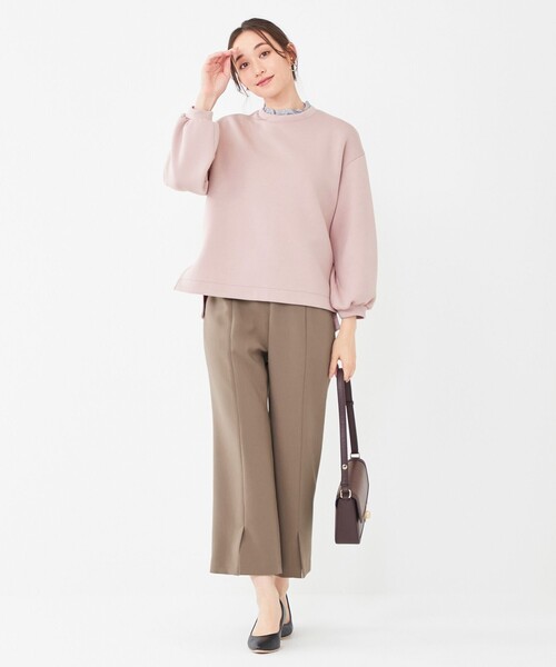 ANY SIS（エニィスィス）の「【2WAY】襟付マシュマロタッチ プルオーバー（Tシャツ/カットソー・レディース・アイボリー系/ネイビー系/ピンク系・2）」の12枚目の写真