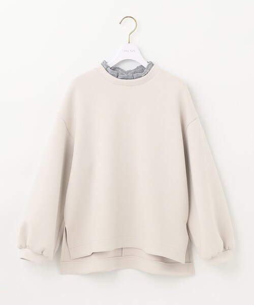 ANY SIS（エニィスィス）の「【2WAY】襟付マシュマロタッチ プルオーバー（Tシャツ/カットソー・レディース・アイボリー系/ネイビー系/ピンク系・2）」の9枚目の写真