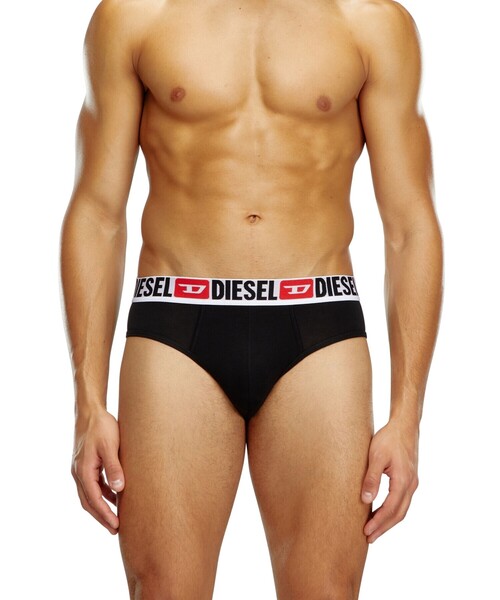 DIESEL>>Ufst-Stars-Threepack ロゴ ウエストバンド ブリーフ UFST-STARS-THREEPACK 3-pack thongs with logo waist｜マルチ