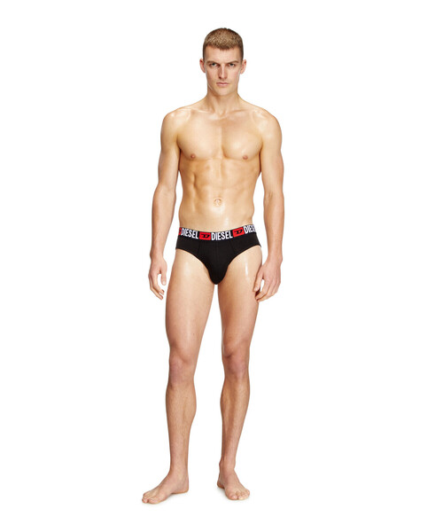 DIESEL>>Ufst-Stars-Threepack ロゴ ウエストバンド ブリーフ UFST-STARS-THREEPACK 3-pack thongs with logo waist｜マルチ