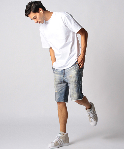 CAMBER（キャンバー）の「CAMBER /  マックスウェイト ポケットTシャツ（Tシャツ/カットソー・メンズ・ホワイト/ネイビー・MEDIUM/SMALL）」の10枚目の写真