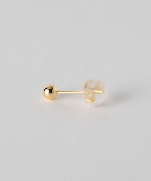 BEAUTY&YOUTH UNITED ARROWS(ビューティーアンドユースユナイテッドアローズ)の「K18 メタルボール ピアス/3mm/1P(ピアス(片耳用)・レディース・ゴールド・FREE)」の2枚目の写真