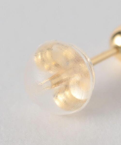 BEAUTY&YOUTH UNITED ARROWS(ビューティーアンドユースユナイテッドアローズ)の「K18 メタルボール ピアス/3mm/1P(ピアス(片耳用)・レディース・ゴールド・FREE)」の4枚目の写真