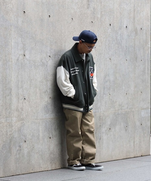 BACK NUMBER(バックナンバー)の「【BACK NUMBER】カットスタジャン(その他トップス・メンズ・グリーン/ブラック/ベージュ・L/XL/M)」の9枚目の写真