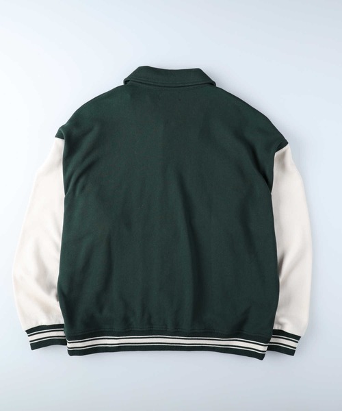 BACK NUMBER(バックナンバー)の「【BACK NUMBER】カットスタジャン(その他トップス・メンズ・グリーン/ブラック/ベージュ・L/XL/M)」の14枚目の写真