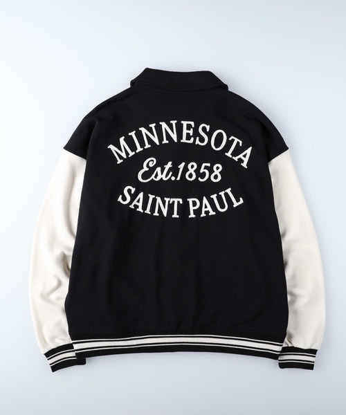 BACK NUMBER(バックナンバー)の「【BACK NUMBER】カットスタジャン(その他トップス・メンズ・グリーン/ブラック/ベージュ・L/XL/M)」の5枚目の写真