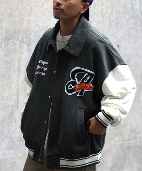 BACK NUMBER(バックナンバー)の「【BACK NUMBER】カットスタジャン(その他トップス・メンズ・グリーン/ブラック/ベージュ・L/XL/M)」の11枚目の写真