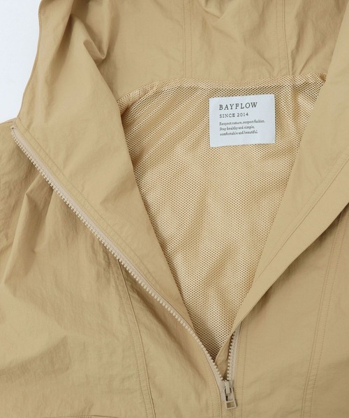 BAYFLOW（ベイフロー）の「【B-Mountain】アノラック（ブルゾン・メンズ・ベージュ/オレンジ・MEDIUM/LARGE）」の15枚目の写真