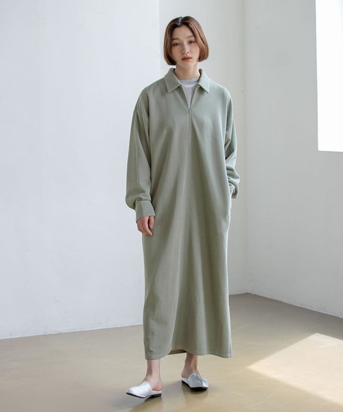E Rm Lowrys サカリバハーフzipワンピース By ワンピース By Lowrys アパートバイローリーズ のファッション Apart Apart