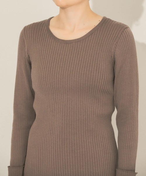 KBF（ケイビーエフ）の「『のんさん着用』オーバーショールハイネックニット（ニット/セーター・レディース・ブラック/アイボリー/モカ・ONE）」の20枚目の写真