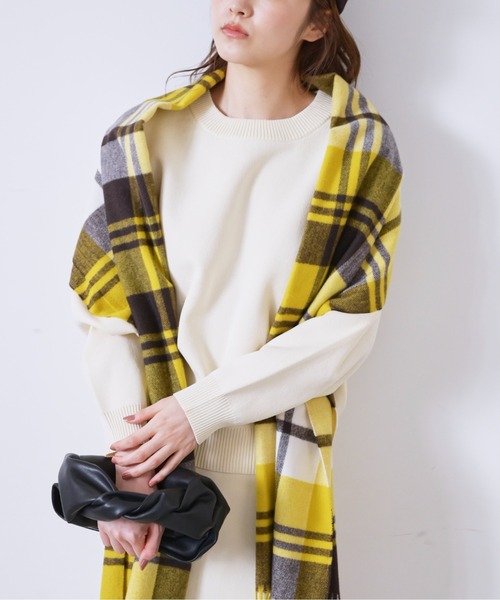 FREE'S MART（フリーズマート）の「◆12G総針クルーネックニット（ニット/セーター・レディース・ホワイト/ブラック/ブルー・FREE）」の7枚目の写真