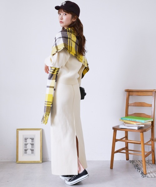 FREE'S MART（フリーズマート）の「◆12G総針クルーネックニット（ニット/セーター・レディース・ホワイト/ブラック/ブルー・FREE）」の18枚目の写真