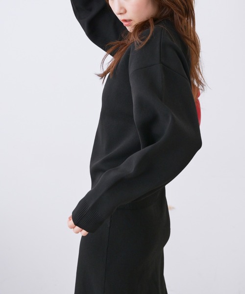 FREE'S MART（フリーズマート）の「◆12G総針クルーネックニット（ニット/セーター・レディース・ホワイト/ブラック/ブルー・FREE）」の13枚目の写真