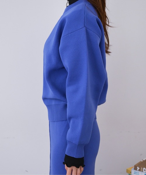 FREE'S MART（フリーズマート）の「◆12G総針クルーネックニット（ニット/セーター・レディース・ホワイト/ブラック/ブルー・FREE）」の20枚目の写真