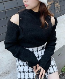 one after another NICE CLAUP | トレンドの肌見せができる。肩あきマルチWAYニット(ニット/セーター)