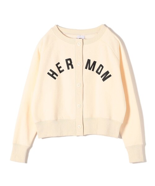 SHIPS（シップス）の「*【SHIPS別注】Goodwear:カレッジロゴカーディガン◆（カーディガン/ボレロ・レディース・ライトグレー/オフホワイト/ピンク系/ネイビー・ONE SIZE）」の5枚目の写真