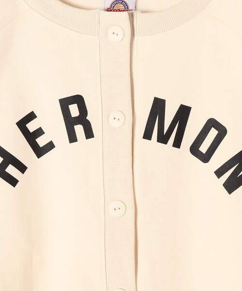 SHIPS（シップス）の「*【SHIPS別注】Goodwear:カレッジロゴカーディガン◆（カーディガン/ボレロ・レディース・ライトグレー/オフホワイト/ピンク系/ネイビー・ONE SIZE）」の6枚目の写真