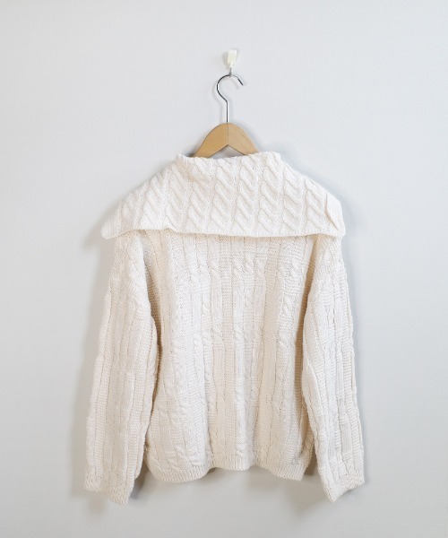 shopnikoniko（ショップニコニコ）の「トグルボタン ダッフル ニットカーディガン（カーディガン/ボレロ・レディース・アイボリー・フリー）」の3枚目の写真