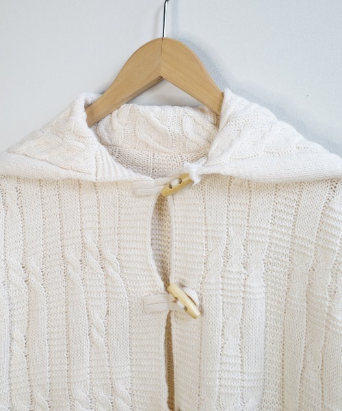 shopnikoniko（ショップニコニコ）の「トグルボタン ダッフル ニットカーディガン（カーディガン/ボレロ・レディース・アイボリー・フリー）」の13枚目の写真