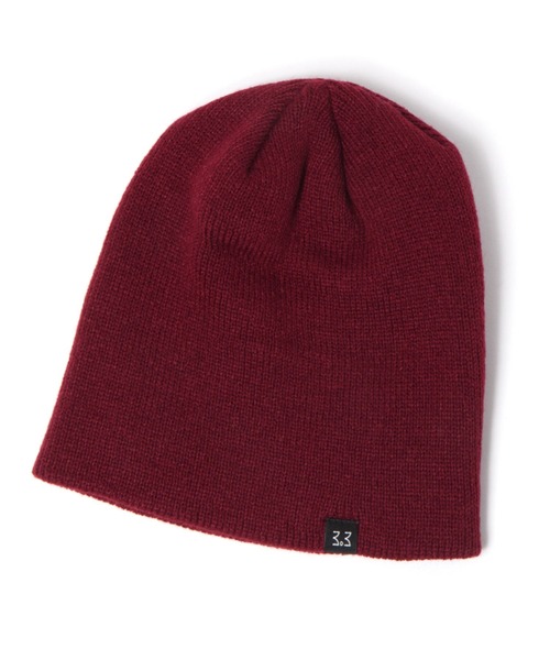 3.3 Field Trip （3.3フィールドトリップ）の「【UNISEX】3.3 Field Trip／シンプルビーニー（ニットキャップ/ビーニー・レディース・ブラック/ピンク/ブルー/グリーン/ボルドー・FREE）」の5枚目の写真
