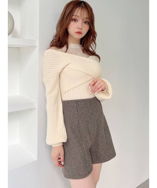 RESEXXY(リゼクシー)の「ハイウエストベーシックショートパンツ(その他パンツ・レディース・アイボリー/ブラック/ブラウン・FREE)」の7枚目の写真