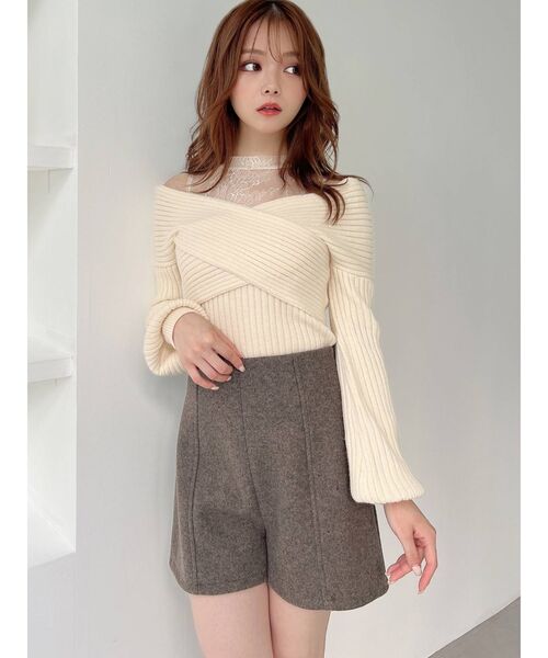 RESEXXY(リゼクシー)の「ハイウエストベーシックショートパンツ(その他パンツ・レディース・アイボリー/ブラック/ブラウン・FREE)」の8枚目の写真