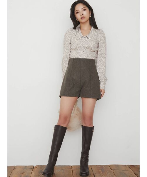 RESEXXY(リゼクシー)の「ハイウエストベーシックショートパンツ(その他パンツ・レディース・アイボリー/ブラック/ブラウン・FREE)」の14枚目の写真