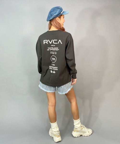 RVCA（ルーカ）の「【ムラサキスポーツ別注】RVCA/ルーカ  ロゴロンT  オーバーサイズ バックロゴ   BD043-P05（Tシャツ/カットソー・レディース・ブラック/ベージュ/ホワイト・S/M/L）」の11枚目の写真