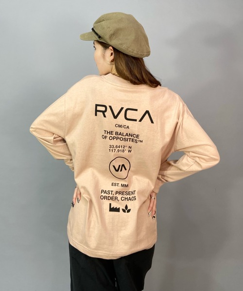 RVCA（ルーカ）の「【ムラサキスポーツ別注】RVCA/ルーカ  ロゴロンT  オーバーサイズ バックロゴ   BD043-P05（Tシャツ/カットソー・レディース・ブラック/ベージュ/ホワイト・S/M/L）」の13枚目の写真