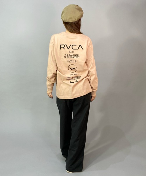 RVCA（ルーカ）の「【ムラサキスポーツ別注】RVCA/ルーカ  ロゴロンT  オーバーサイズ バックロゴ   BD043-P05（Tシャツ/カットソー・レディース・ブラック/ベージュ/ホワイト・S/M/L）」の15枚目の写真