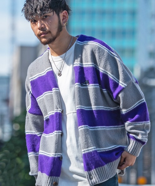 CONVERSE BIG モヘアタッチ кардиган (BIG Mohair Touch Cardigan)