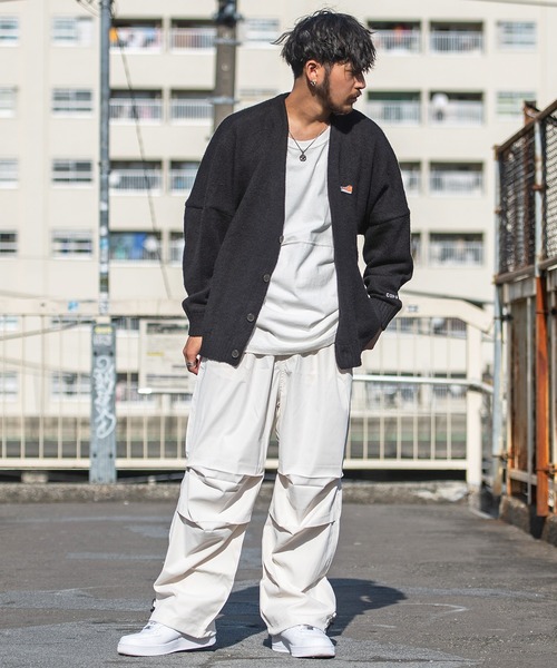 CONVERSE(コンバース)の「『CONVERSE/コンバース』BIGモヘアタッチカーディガン(カーディガン/ボレロ・メンズ・ライトグレー/ブラック/ダークグリーン/ワイン/グリーン・L/LL/M)」の14枚目の写真