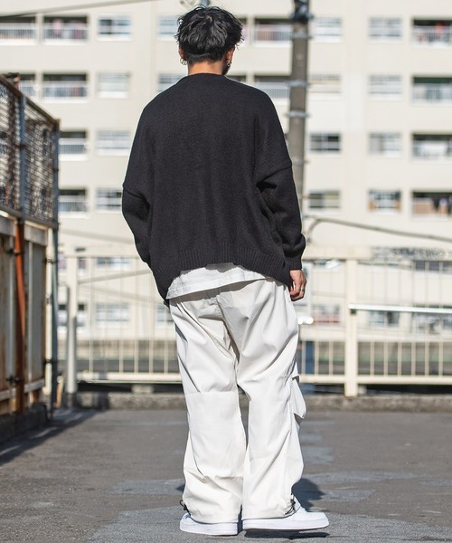 CONVERSE(コンバース)の「『CONVERSE/コンバース』BIGモヘアタッチカーディガン(カーディガン/ボレロ・メンズ・ライトグレー/ブラック/ダークグリーン/ワイン/グリーン・L/LL/M)」の16枚目の写真