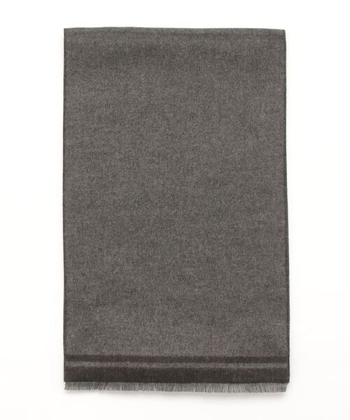 Perfect Suit FActory（パーフェクトスーツファクトリー）の「カシミンク　リバーシブルマフラー　V.FRAAS　グレー/ベージュ/ブルー（マフラー・メンズ・ベージュ/チャコールグレー/ブルー・FREE）」の12枚目の写真