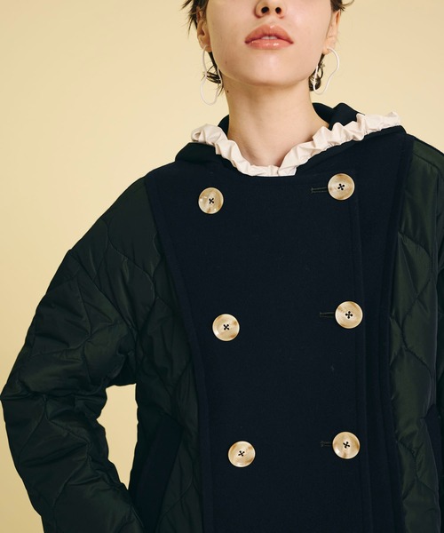 LANVIN en Bleu（ランバンオンブルー）の「メルトンコンビキルティング